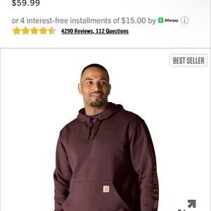 Carhartt Men's Dark Brown Hoodie